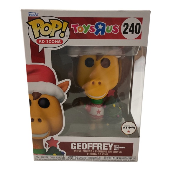 NEW 2024 FUNKO POP AD ICONS TOYS R US / MACY'S GEOFFREY WITH CHRISTMAS TREE #240 - Picture 1 of 5